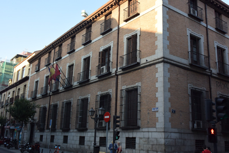 Casa Bauer, en la calle San Bernardo, actual Escuela Oficial de Canto