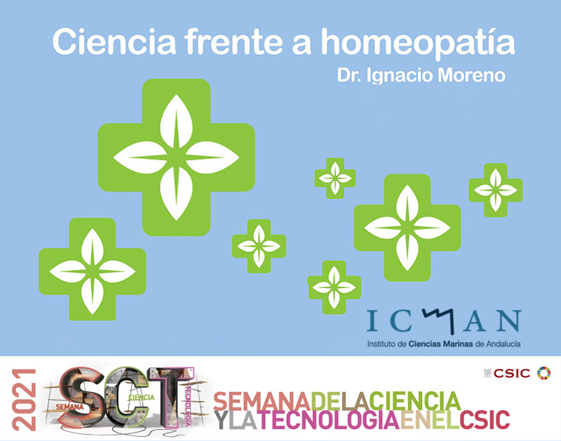 Cartel Ciencia VS Homeopatía. Dr Ignacio Moreno